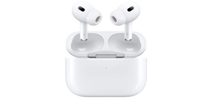 Amazon: Ecouteurs sans fil Apple AirPods Pro 2 (2ᵉ gen) ​​​​​​​avec boîtier de Charge MagSafe à 239€