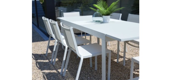 Leroy Merlin: Chaise de jardin en aluminium Paradise gris clair à 17,97€