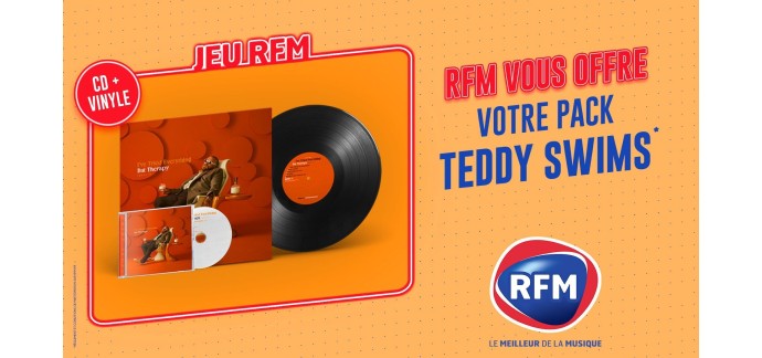 RFM: 1 pack album CD + vinyle "I’ve tried everything but therapy" de Teddy Swims à gagner