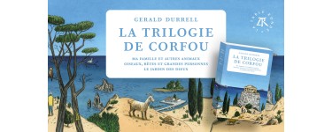 Arte: 5 livres "La Trilogie de Corfou" de Gerald Durrell à gagner