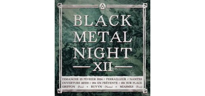 La Grosse Radio: Des invitations pour le concert de Ladlo Black Metal Night XII à gagner