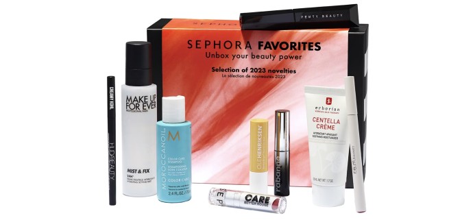Sephora: [Sephora Favorites] 9 produits de beauté sortis 2023 à 72€ au lieu de 185€