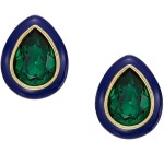 Amazon: Boucles d'oreilles Fossil JA7195710 avec pierres de verre émaillées bleu vert à 27€