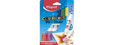 Amazon: Lot de 8 feutres tampons Maped ColorPeps à 5,99€