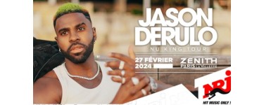 NRJ: 4 lots de 2 invitations pour le concert de Jason Derulo à gagner