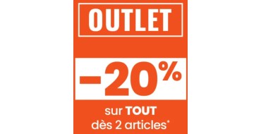 Tape à l'Oeil - TAO: 20% de réduction sur l'Outlet dès 2 articles achetés