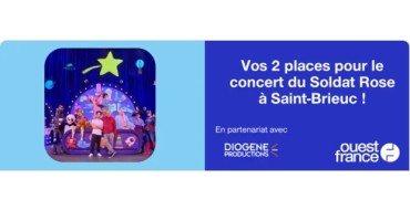 Ouest France: 1 lot de 2 invitations pour le spectacle "Le Soldat Rose, les 15 ans" à gagner