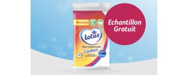 Lotus: Un échantillon gratuit de papier toilette humide Lotus