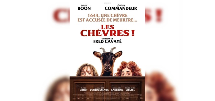 Sortiraparis.com: 10 lots de 2 places de cinéma pour le film "Les Chèvres" à gagner