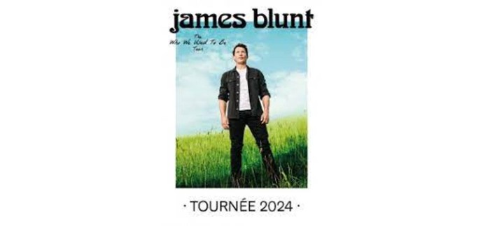 Chérie FM: 4 lots de 2 invitations pour le concert de James Blunt à gagner