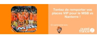 Ouest France: 1 lot de 2 invitations VIP pour le match de basket Le Mans / Nanterre à gagner