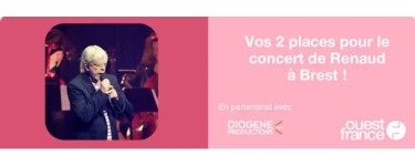 Ouest France: Des invitations pour le concert de Renaud à gagner