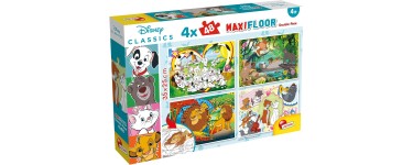 Amazon: Puzzle pour enfants Lisciani 2 en 1 Double Face - Disney Classiques, 4 x 48 pièces à 9,99€