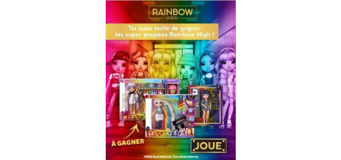 Gulli: 13 jouets Rainbow High Fashion à gagner
