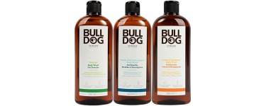 Amazon: Bundle Gel douche Bulldog (Original + Menthe/Eucalyptus + Citron/Bergamote) à 11,85€