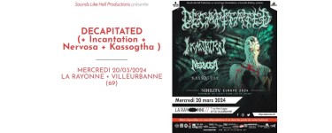 La Grosse Radio: 2 invitations pour le concert de Decapitated à gagner