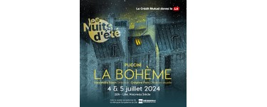 Weo: 2 lots de 2 invitations pour le concert "La Bohème" à gagner