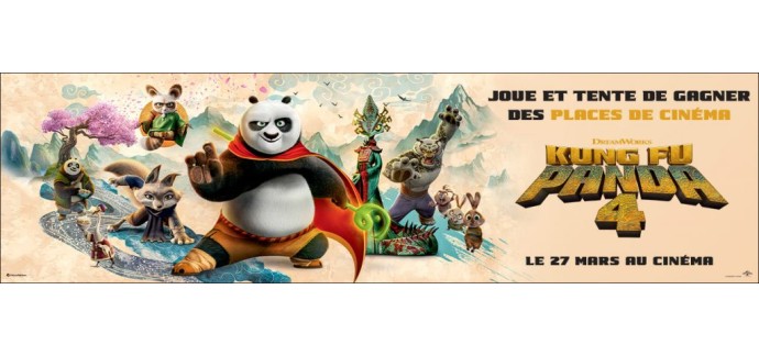 Le Journal de Mickey: 10 lots de 2 places de cinéma pour le film "Kung Fu Panda 4" à gagner