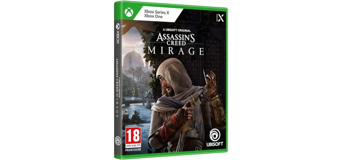 Amazon: Jeu Assasin's Creed Mirage sur Xbox Series X à 29,99€