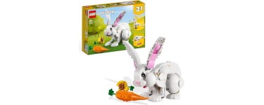 Amazon: LEGO Creator 3-en-1 Le Lapin Blanc - 31133 à 15,99€