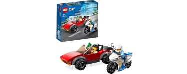 Amazon: LEGO City La Course-Poursuite De La Moto De Police - 60392 à 6,37€