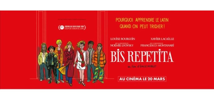 Rire et chansons: 20 lots de 2 places de cinéma pour le film "Bis Repetita" à gagner
