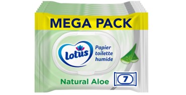 Amazon: Papier Toilette Humide Lotus Natural Aloe - Lot de 7 à 10,14€