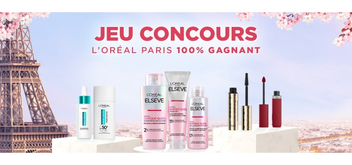 L'Oréal Paris: Des produits de beauté à gagner