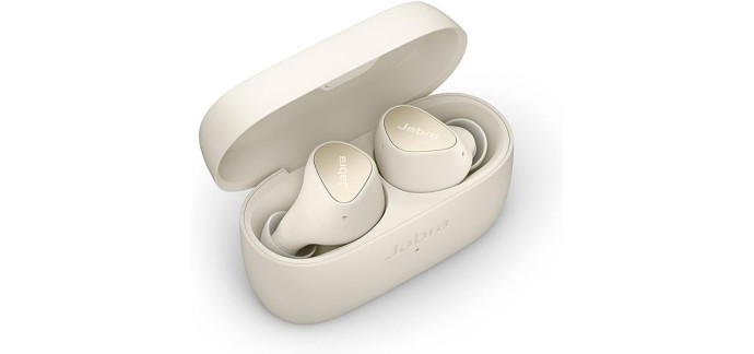 Amazon: Écouteurs sans Fil à réduction de Bruit Active Jabra Elite 4 - Beige claire à 59,98€