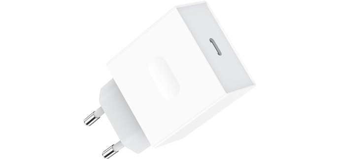 Amazon: Chargeur rapide prise USB C 25W pour iPhone, iPad, AirPods à 6,99€
