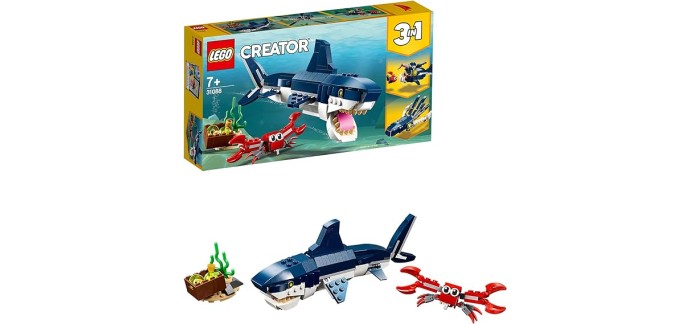 Amazon: LEGO Creator 3-en-1 Les Créatures sous-Marines - 31088 8,91€