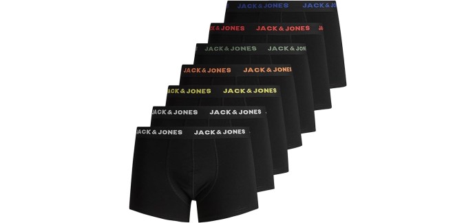Amazon: Pack de 7 boxers homme Jack & Jones à 29,99€