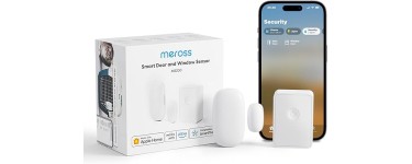 Amazon: Détecteur Connecté Meross pour Portes et Fenêtres (avec HUB) à 23,99€
