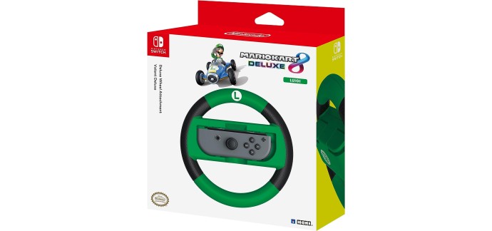 Amazon: Volant HORI Deluxe Mario Kart 8 pour Nintendo Switch - Version Luigi à 12,99€