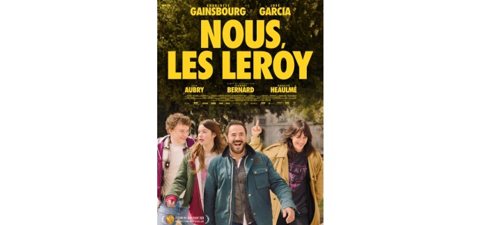 Carrefour: 100 lots de 2 places de cinéma pour le film "Nous les Leroy" à gagner