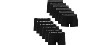 Amazon: Lot de 12 Boxers ajustés pour Hommes Antonio Rossi à 23,16€