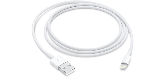 Amazon: Apple Cable Lightning vers USB (1 m) à 9,70€