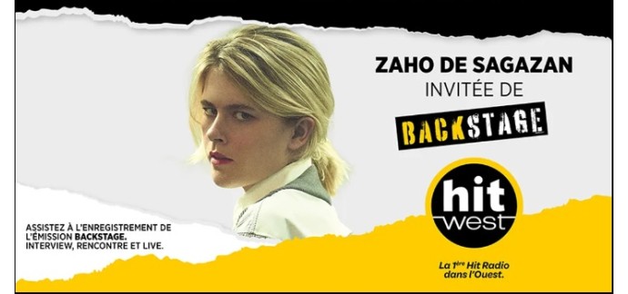 Ouest France: Des invitations pour assister à l'émission Hit West avec Zaho de Sagazan à gagner
