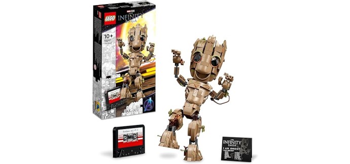 Amazon: LEGO Marvel Je s'Appelle Groot - 76217 à 32,14€