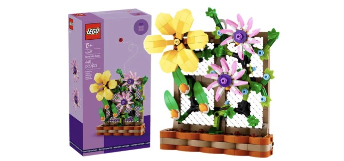 LEGO: LEGO® Le treillis avec des fleurs (40683) offert dès 150€ d'achat
