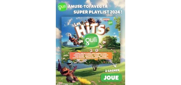 Gulli: 30 albums CD "Les Hits de Gulli 2024" à gagner