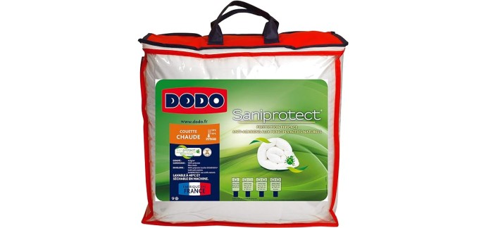 Amazon: Couette Chaude Anti-acariens DODO Saniprotect - 240x260cm à 64,35€