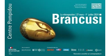Arte: 10 lots de 2 invitations pour l'exposition Brancusi au Centre Pompidou à Paris à gagner