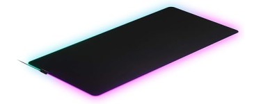 Amazon: Tapis de souris de jeu en tissu SteelSeries QcK Prism 3XL - Éclairage RVB 2 zones à 89,99€