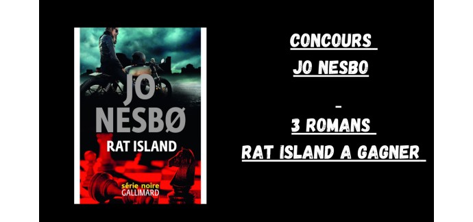 Blog Baz'art: 3 romans "Rat Island" de Jo Nesbo à gagner