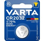 Amazon: Lot de 2 piles Lithium Bouton Varta CR2032 3V à 1,98€