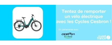 Ouest France: 1 vélo électrique Lapierre à gagner