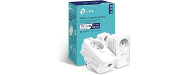 Amazon: Kit CPL 1000 Mbps TP-Link  TL-PA7017P à 47,99€