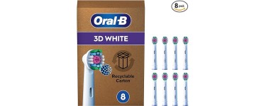 Amazon: Pack de 8 brossettes pour Brosse à dents électriques Oral-B Pro 3D White à 19,99€