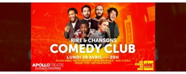 Rire et chansons: Des invitations pour le spectacle "Rire & Chansons Comedy Club" à gagner